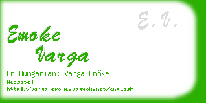 emoke varga business card